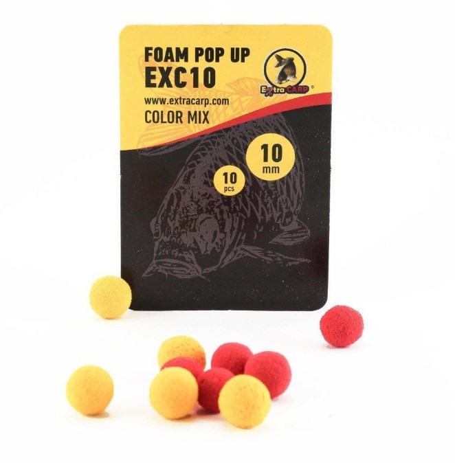 Foam Pop-Up rood & geel ø 10 mm of 14 mm