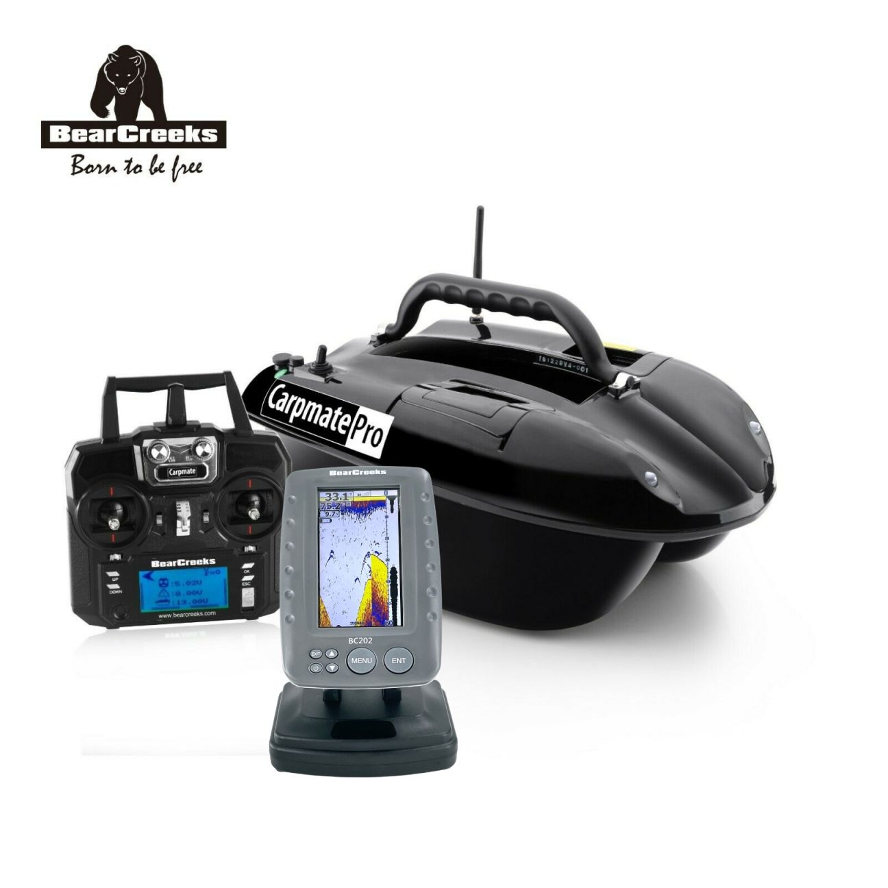 Carpmate PRO + GPS-Autopilot + BC202 FishFinder