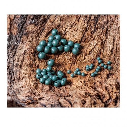 Rubber Beads 4-5-8 mm - olijf groen